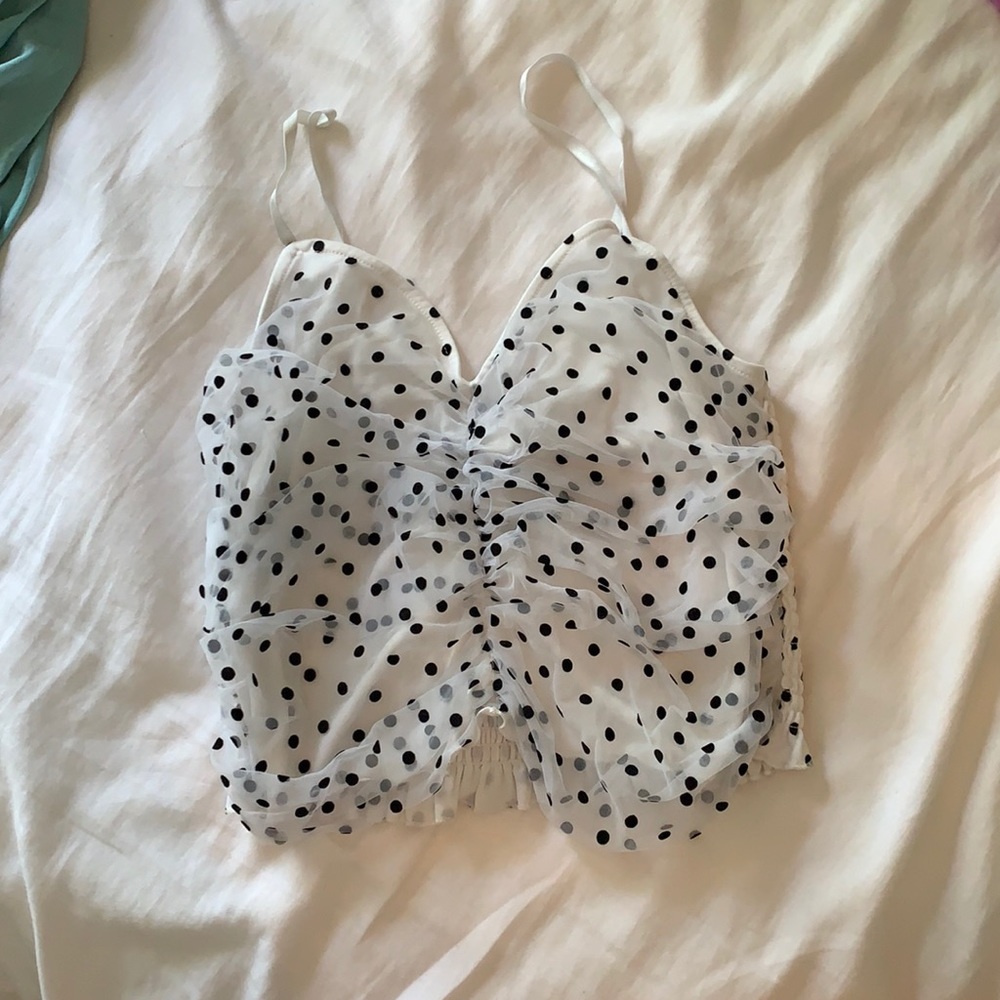 gently worn polka dot top
